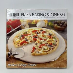 Bialetti Pizza Baking Pizza Stone Set 12.75" Original Box